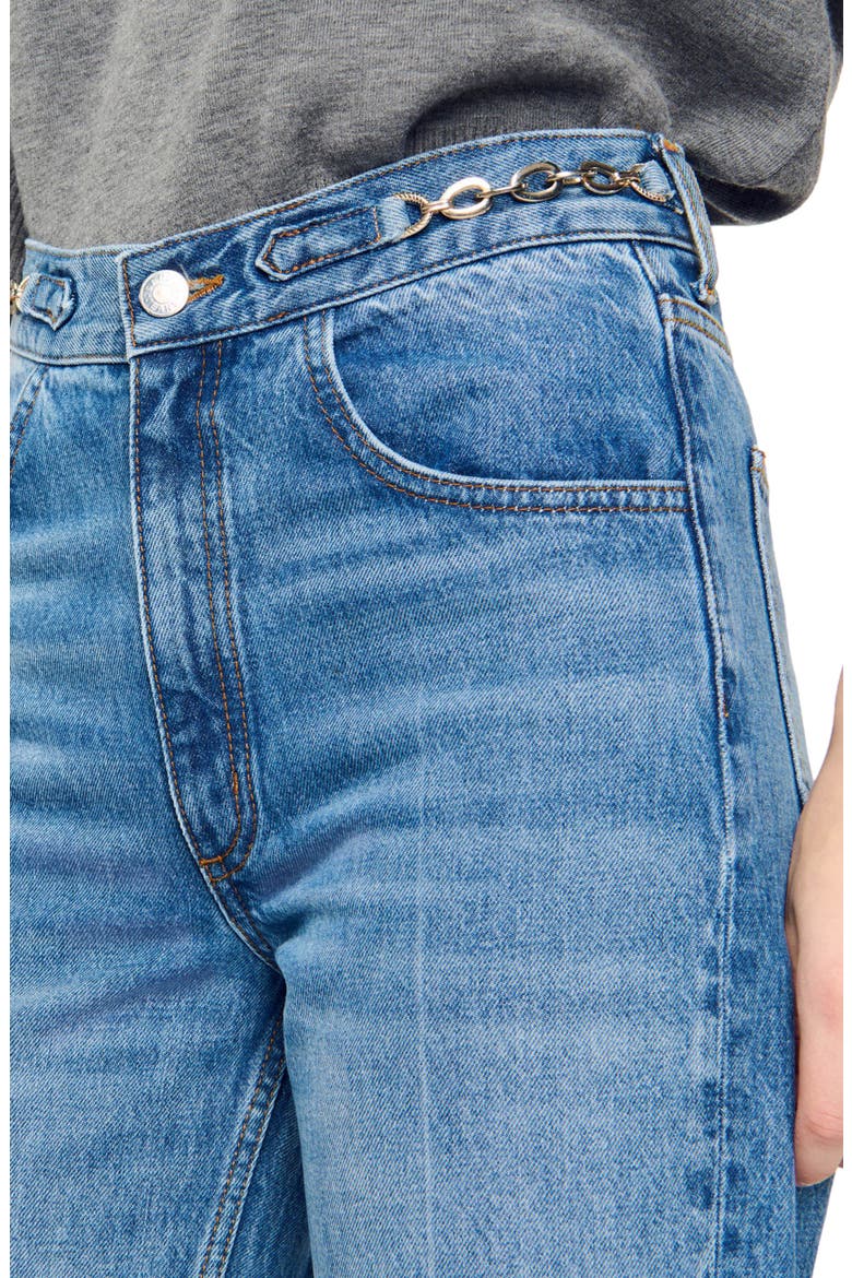 Curb chain jeans, Alternate, color, Blue jean