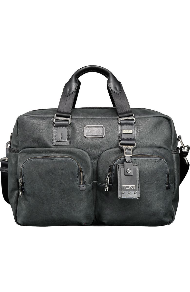 TUMI 'Alpha Bravo - Everett' Essential Leather Tote, Main, color,