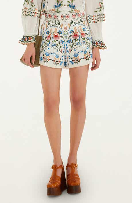 Fraga Print Belted Shorts