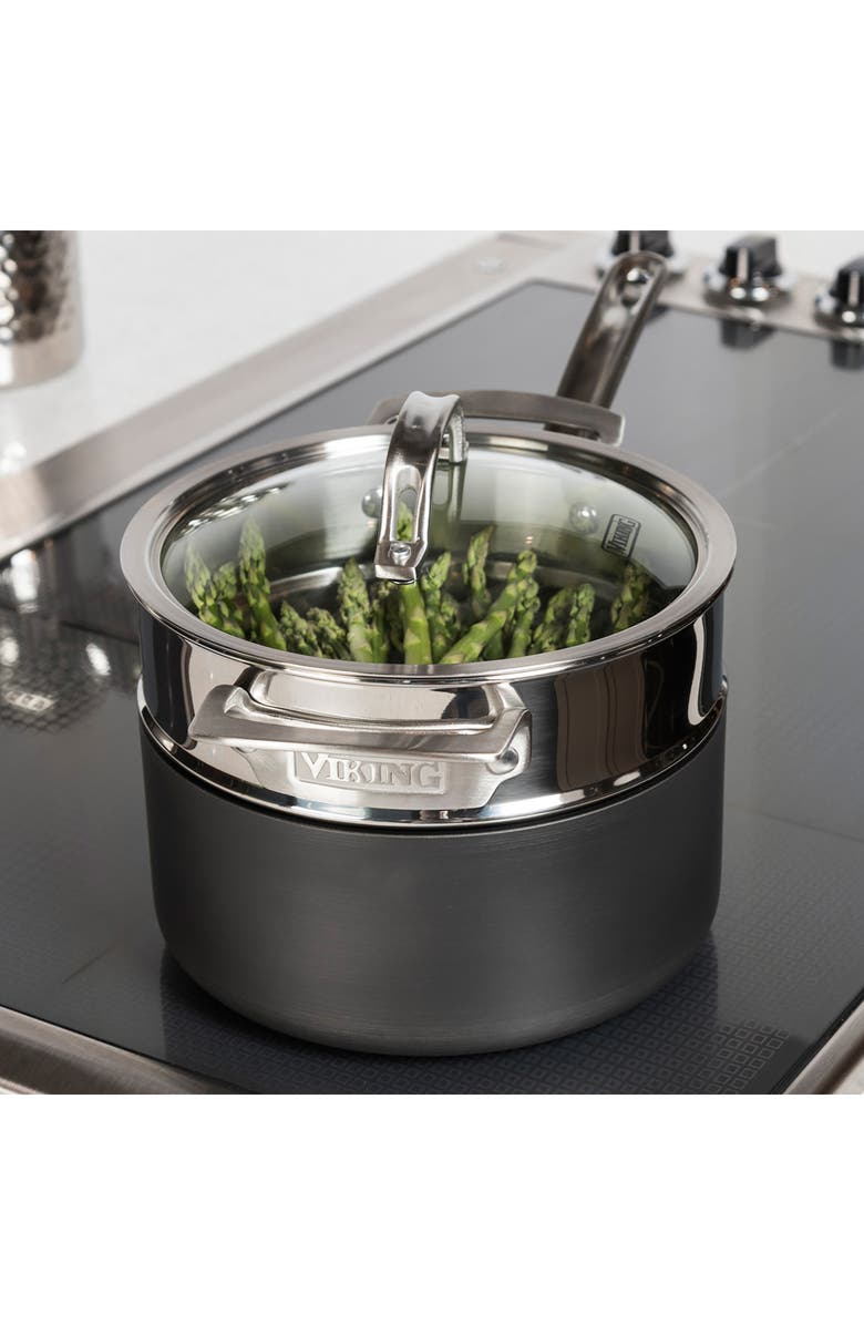 Viking Universal Stockpotck & Steamer Set, Alternate, color, Stainless Steel