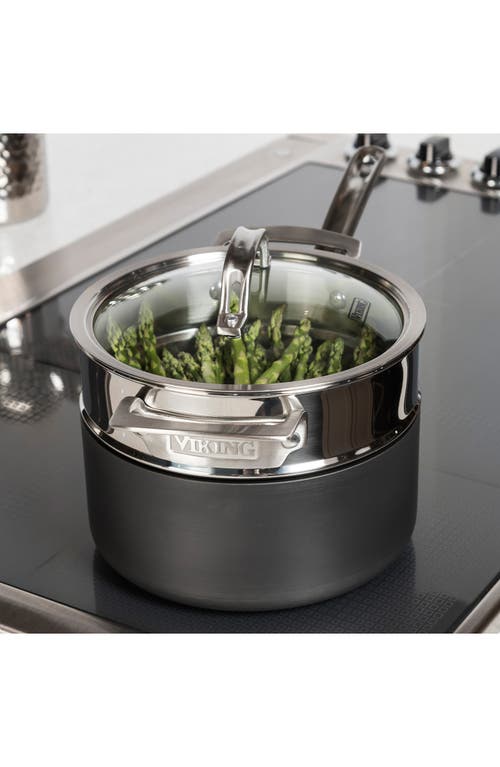Viking Universal Stockpotck & Steamer Set In Stainless Steel