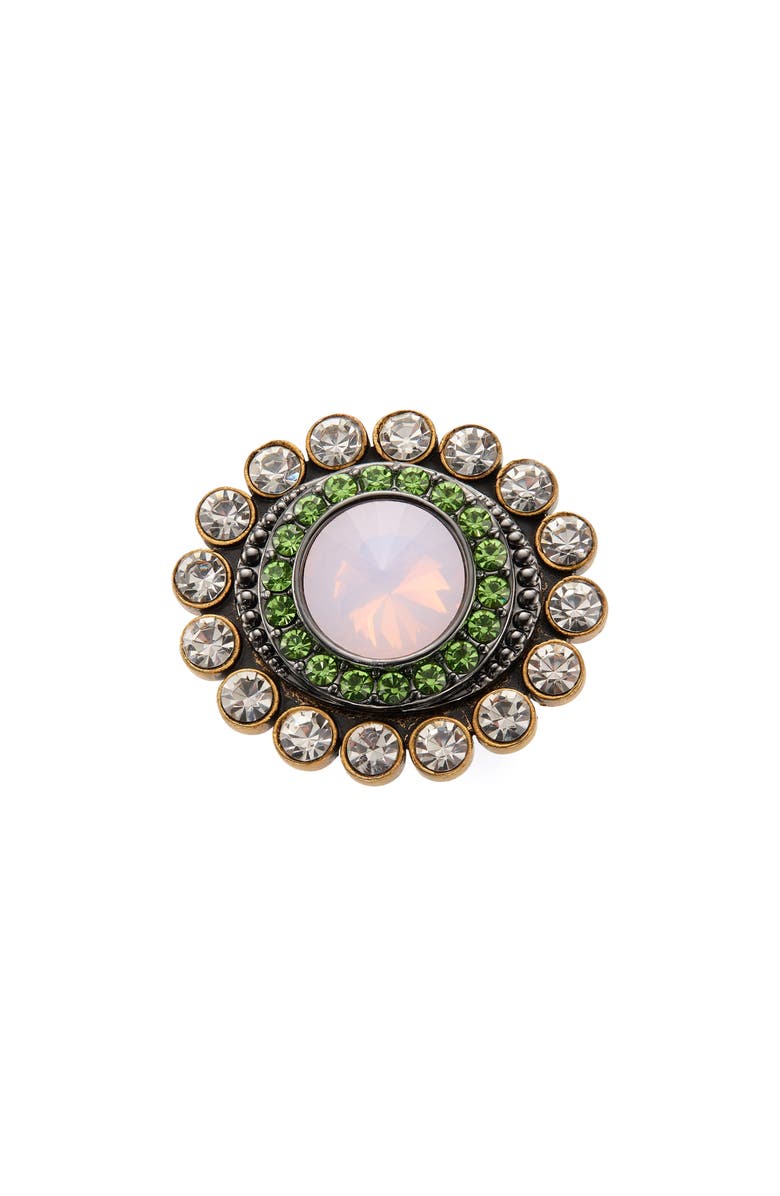 Kurt Geiger London Octavia Cocktail Ring, Alternate, color, Green
