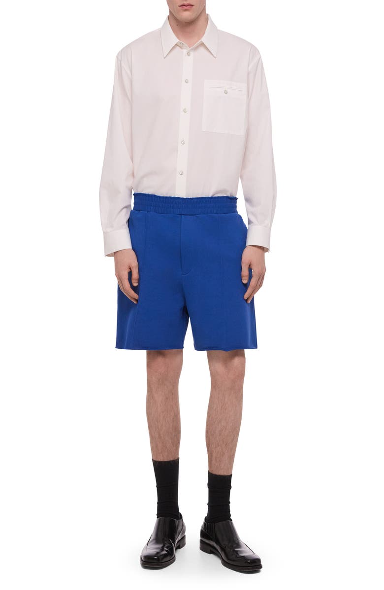 Helmut Lang Cotton French Terry Shorts, Alternate, color, 