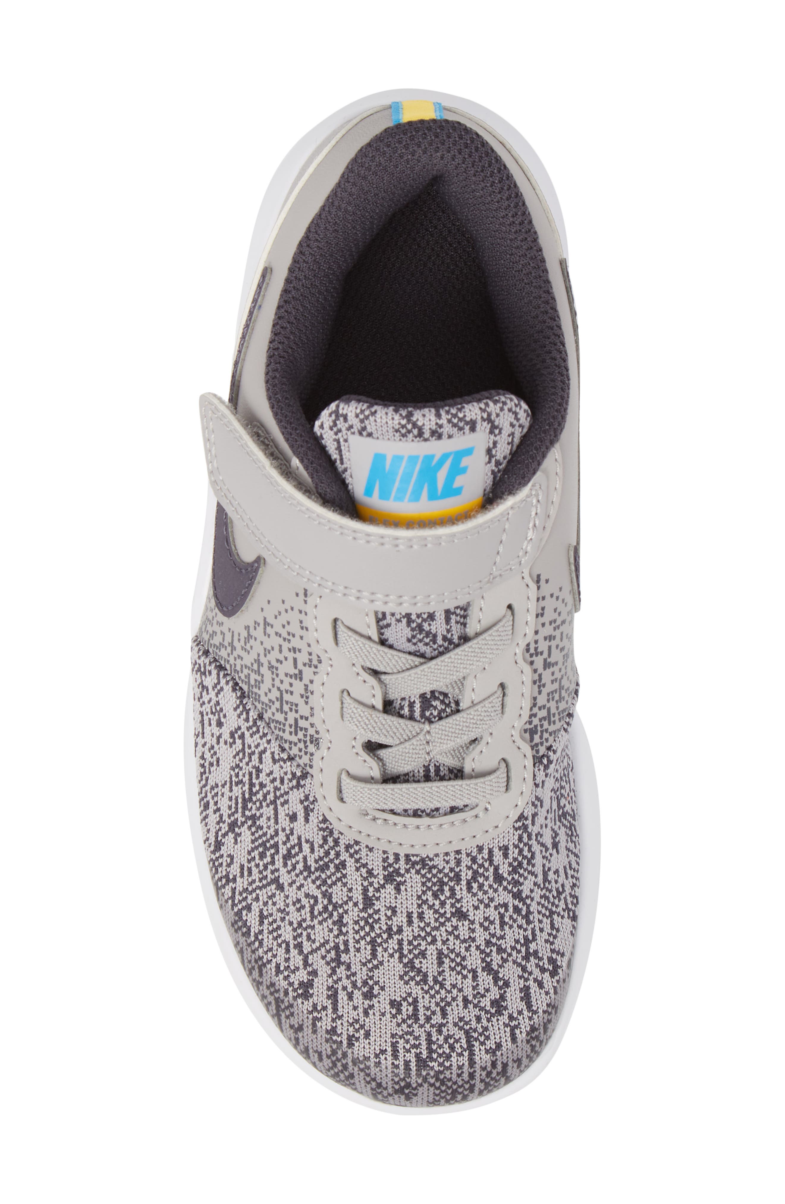 Flex Contact Running Shoe, Alternate, color, ATMOSPHERE GREY/ LASER ORANGE