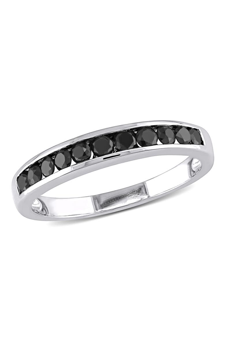 Black Diamond Anniversary Band Ring, Main, color, Diamond