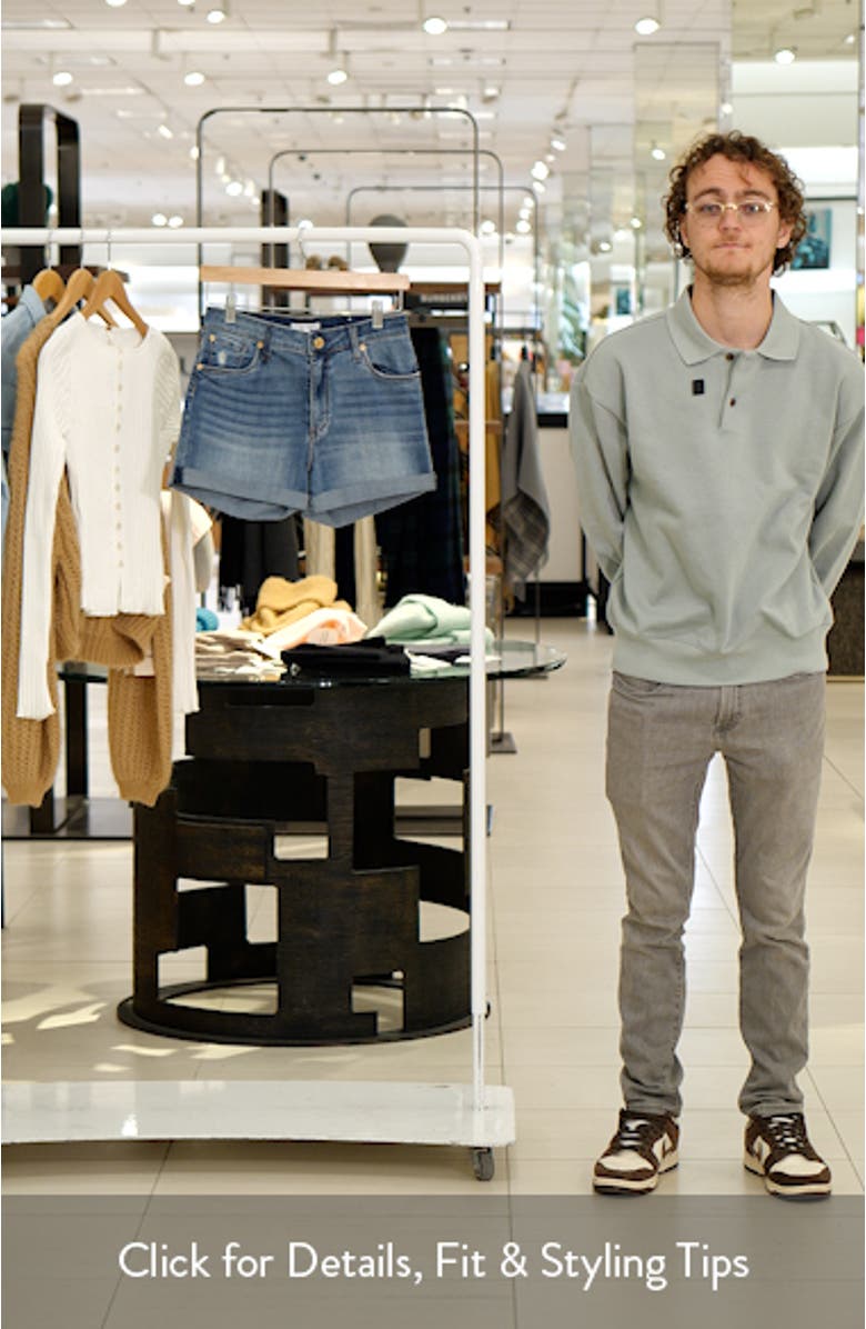 Molly High Waist Double Roll Cuff Shorts, sales video thumbnail