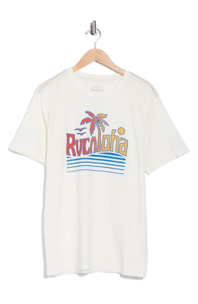 RVCA Logo Graphic T-Shirt, Alternate, color, Antique White