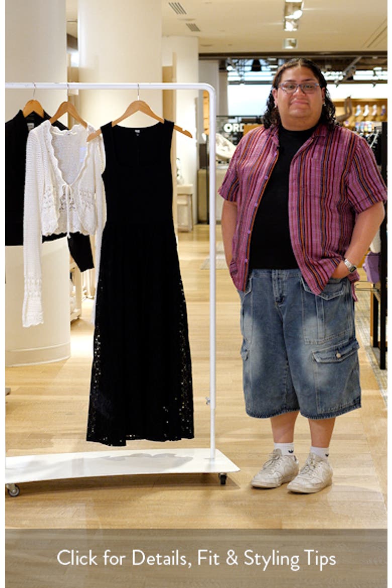 Morel Eyelet Sleeveless Maxi Sundress video