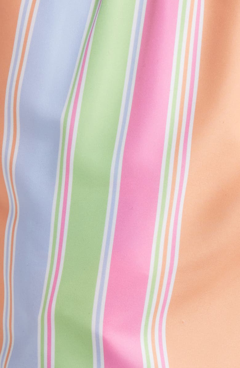 Boardies Citrus Stripe Mid Length Swim Trunks, Alternate, color, 