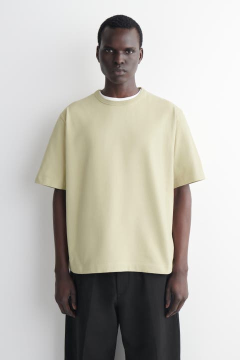 Relaxed Garment-washed Cotton T-shirt