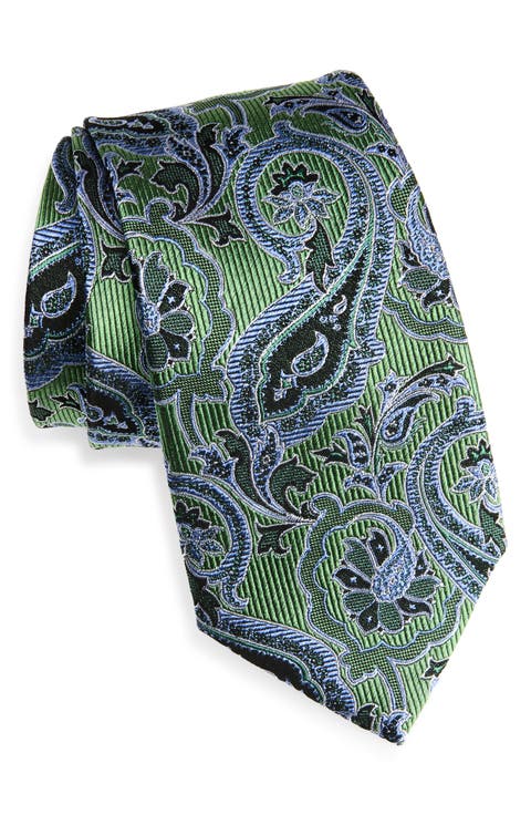 Floral Paisley Silk Tie