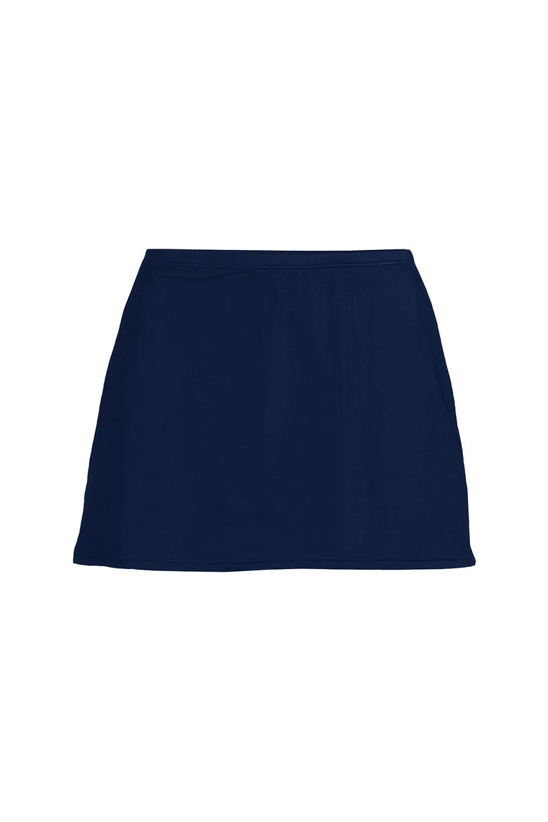 Plus Size Slender Suit Swim Skirt, Alternate, color, Deep Sea Navy