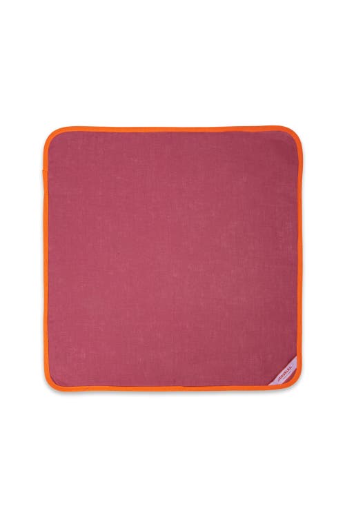 La Doublej Large Napkins Set Of 2 (45x45) In Rainbow Raspberry