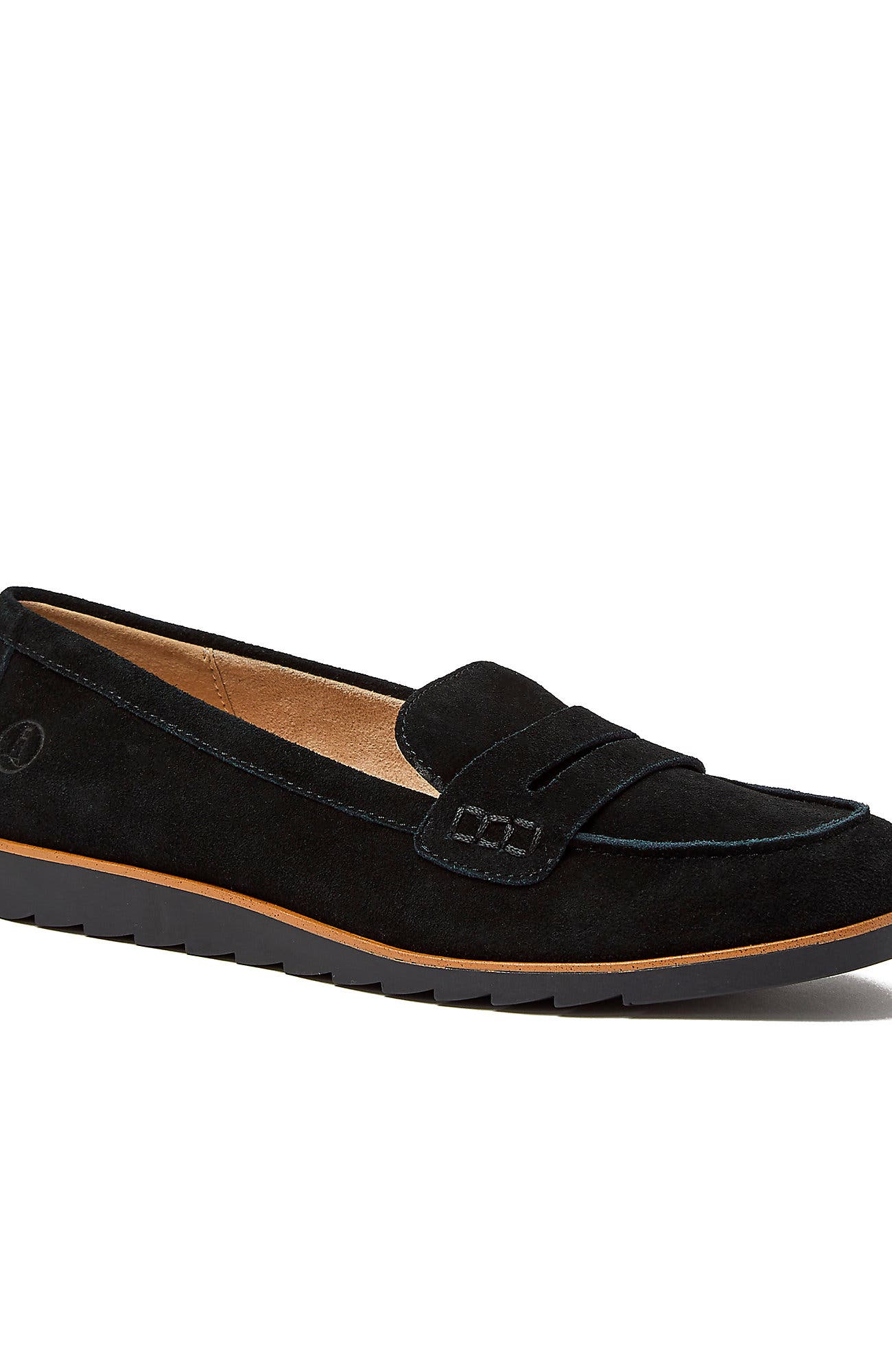 Lands' End Comfort Lug Sole Suede Loafers, Main, color, 