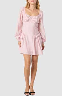 All in Favor Long Sleeve Minidress