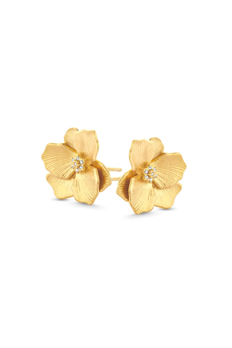 Jasmine Small Studs, Main, color, Yellow 18k Gold Plated