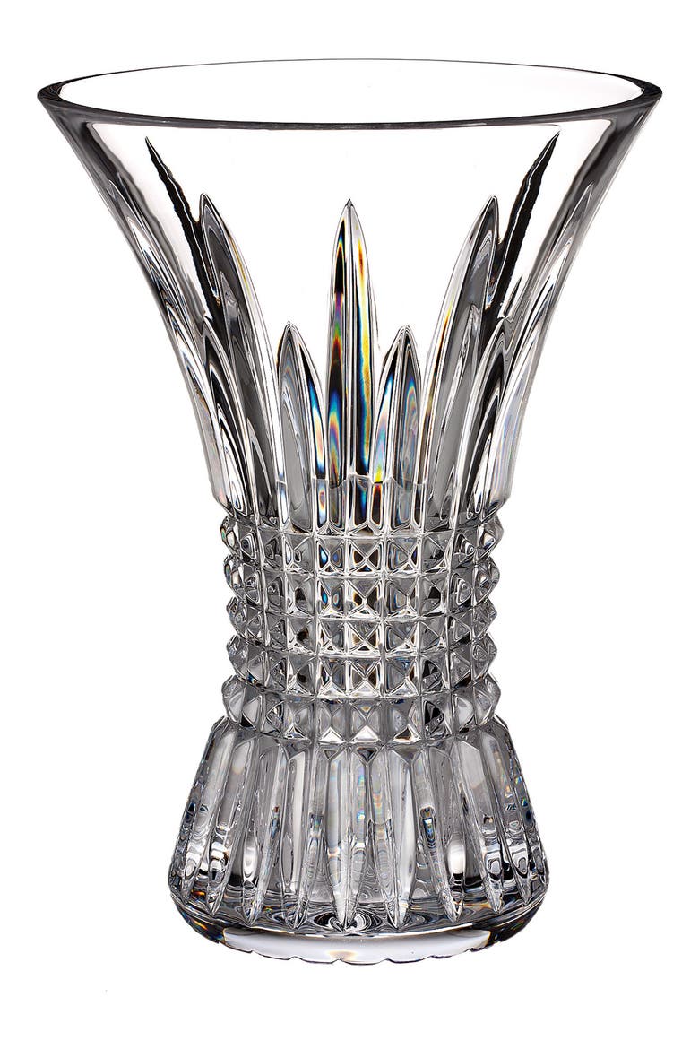 Lismore Lead Crystal Vase, Main, color, CLEAR