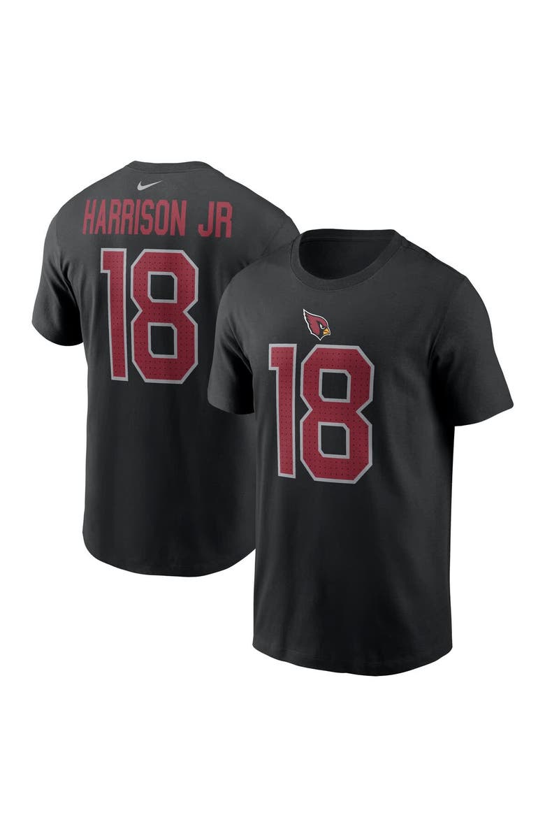 Nike Men's Nike Marvin Harrison Jr. Black Arizona Cardinals Player Name & Number T-Shirt, Alternate, color, Black