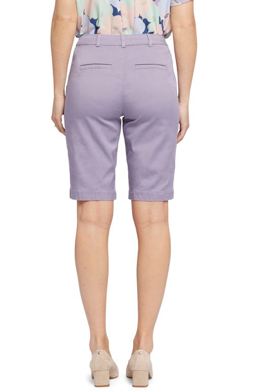Nydj Bermuda Shorts In Lilac Chalk