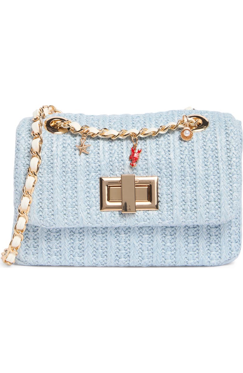ALDO Adwiegan Woven Crossbody Bag, Main, color, Blue