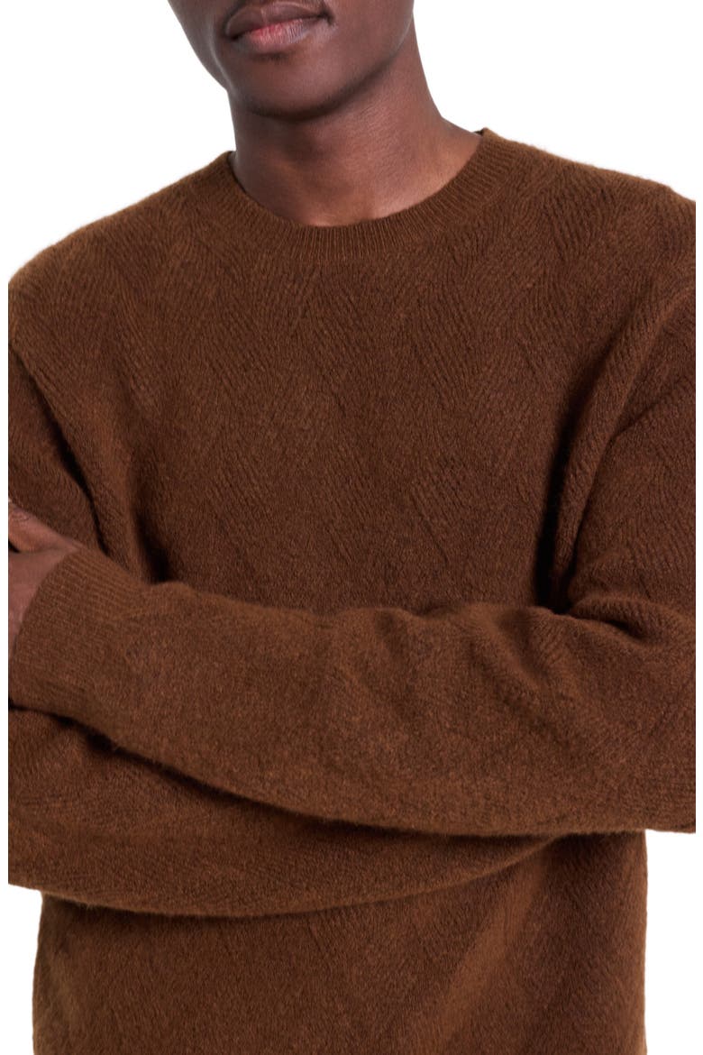 Sascha Crewneck Sweater, Alternate, color, DARK ACACIA - 2U9