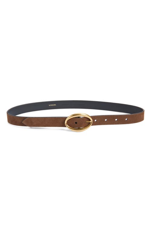 Vince Isla Suede Belt in Date at Nordstrom, Size Large