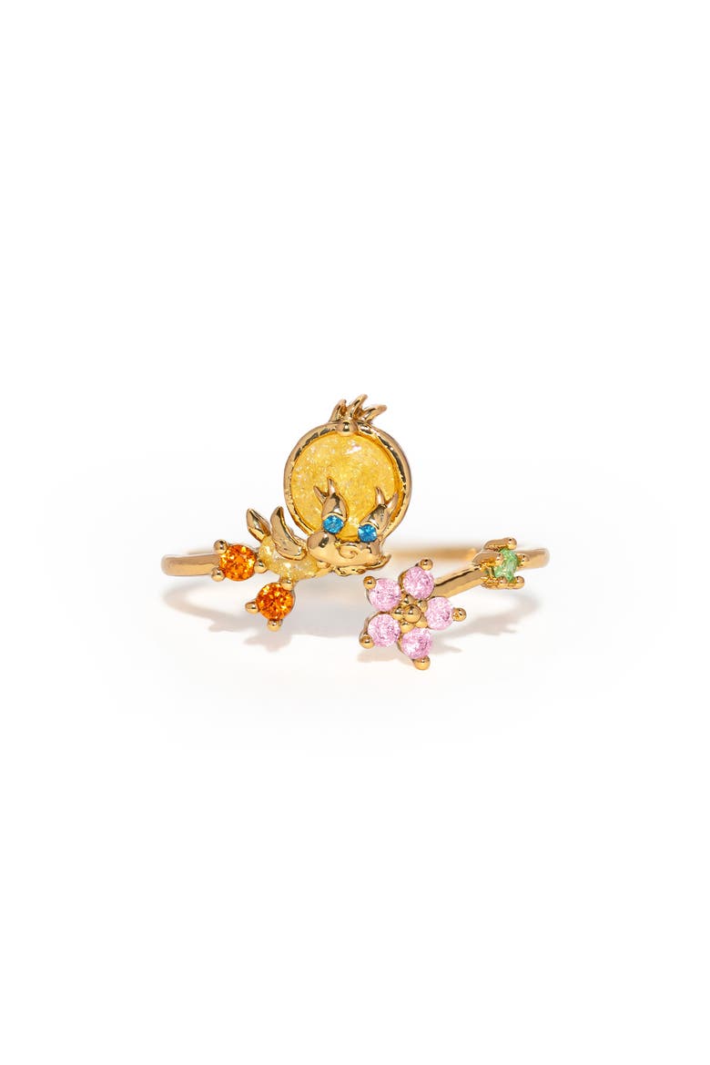 Looney Tunes Tweety Bird Adjustable Ring, Main, color, GOLD