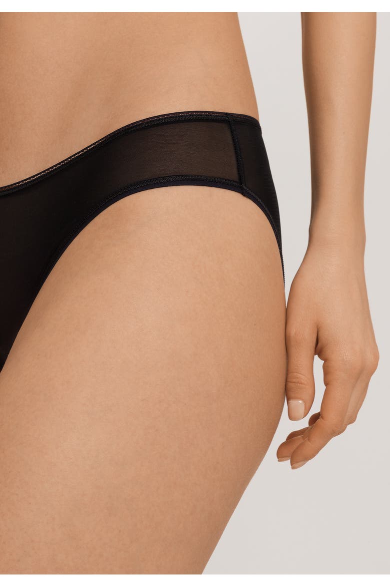 Smooth Illusion Semi-Transparent Tulle Bikini, Alternate, color, Black