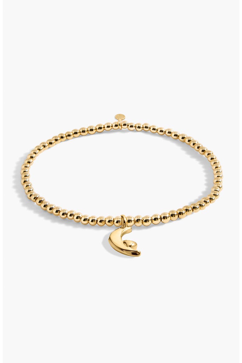Gold A Little 'Love You To The Moon And Back' Bracelet, Alternate, color, Metallic Gold