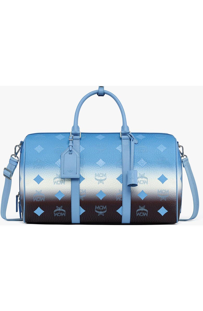 MCM Medium Ottomar Weekender Bag in Gradation Visetos, Main, color, Della Robbia Blue
