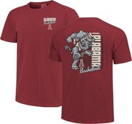 IMAGE ONE Men's Crimson Alabama Crimson Tide Comfort Colors Mascot Dunk T-Shirt