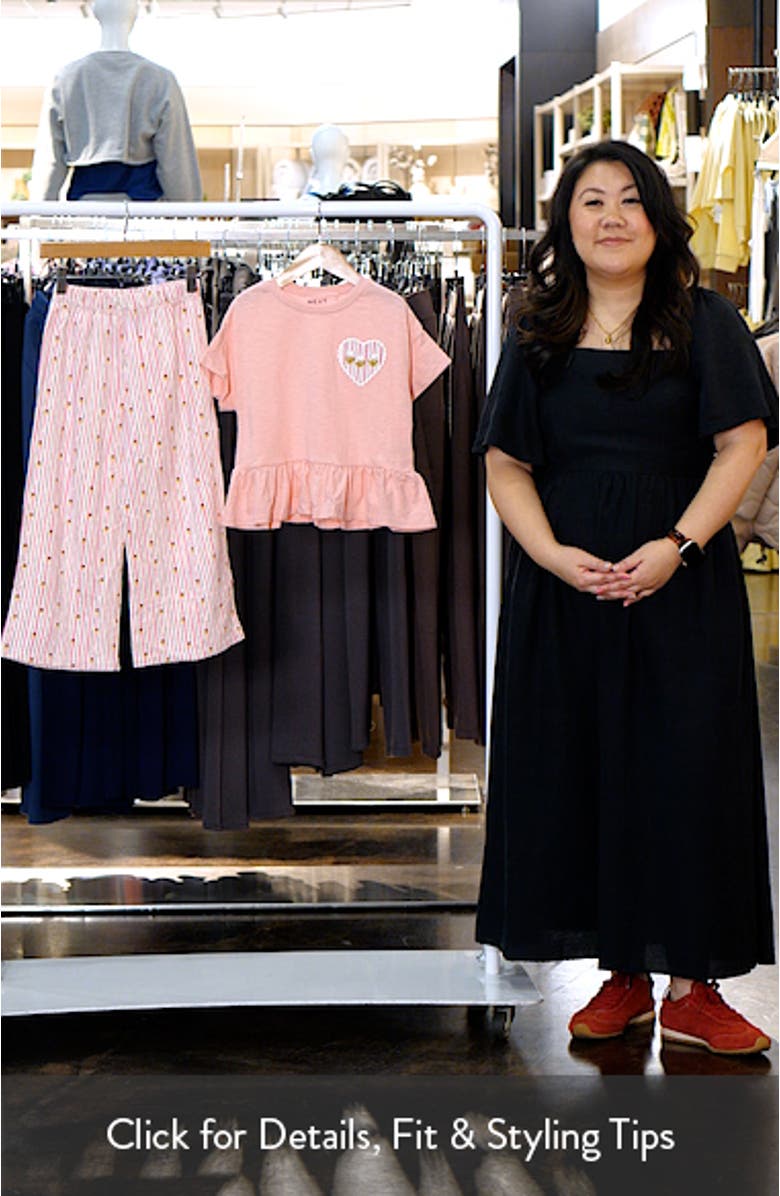 Kids' Peplum Top & Seersucker Pants Set, sales video thumbnail