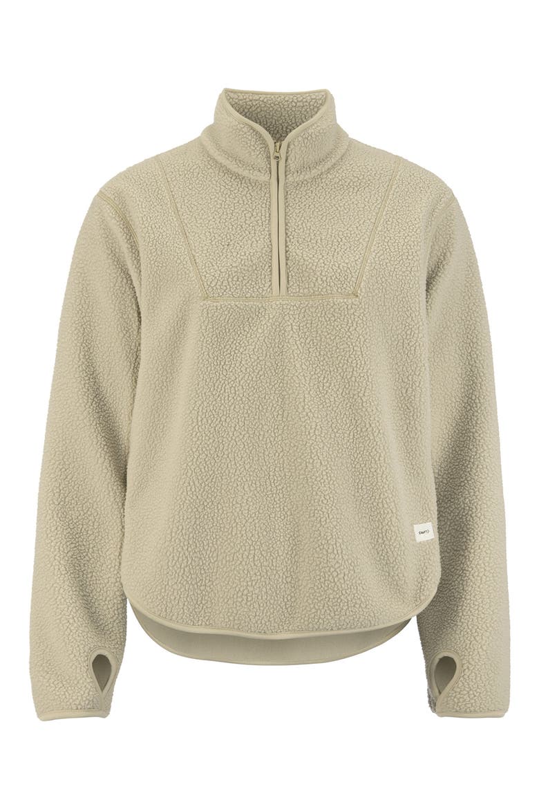 Join High Pile Fleece Half Zip Pullover, Main, color, HAY