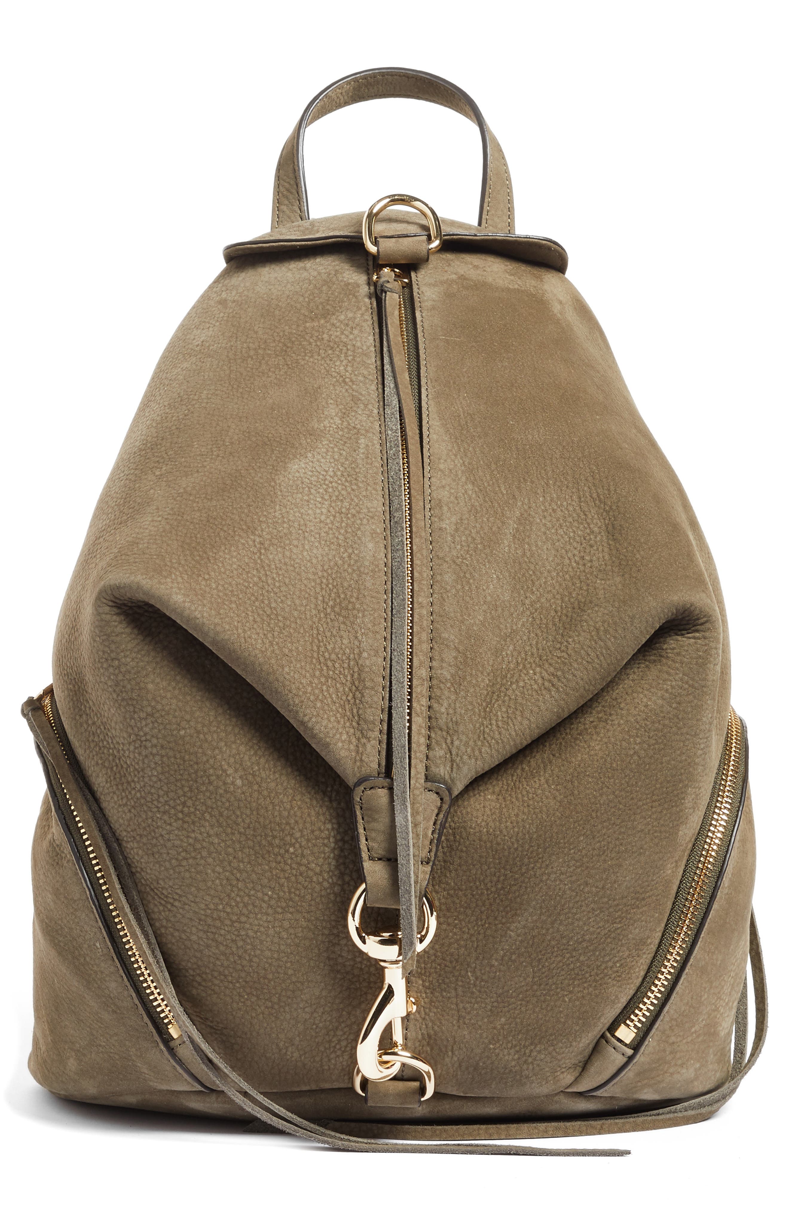 Rebecca Minkoff Julian Nubuck Backpack, Main, color, 