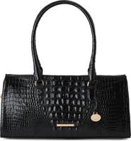 Brahmin Sophia Croc Embossed Leather Satchel