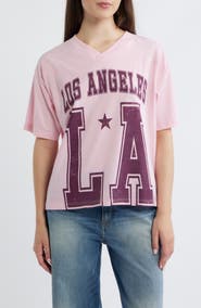 Vinyl Icons LA Graphic Football T-Shirt
