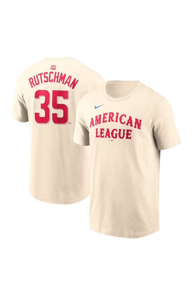 Nike Men's Nike Adley Rutschman Cream American League 2024 MLB All-Star Game Name & Number T-Shirt, Main, color, 