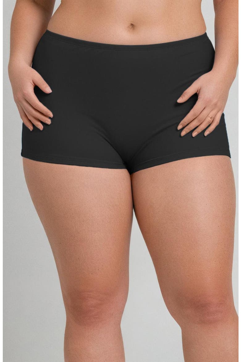 Plus Size Boyshorts, Main, color, Black