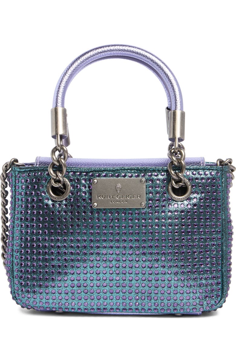 Kurt Geiger London Mini Brixton Fabric Handbag, Main, color, Blue