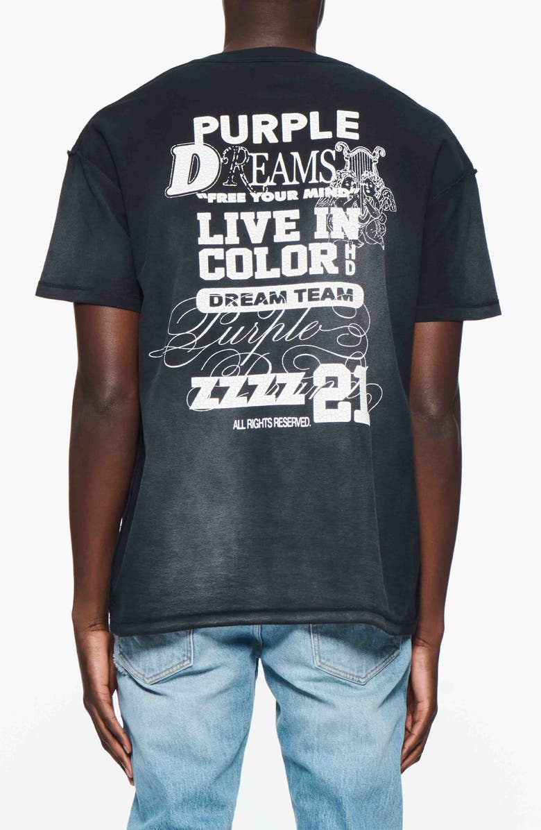 PURPLE BRAND Textured Inside Out Cotton Graphic T-Shirt, Alternate, color, 