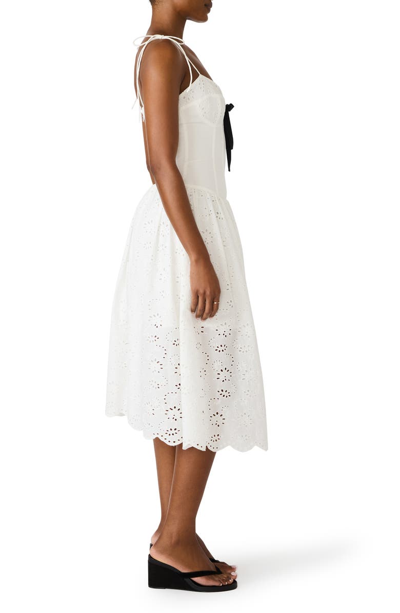 Steve Madden Juliara Eyelet Embroidery A-Line Dress, Alternate, color,