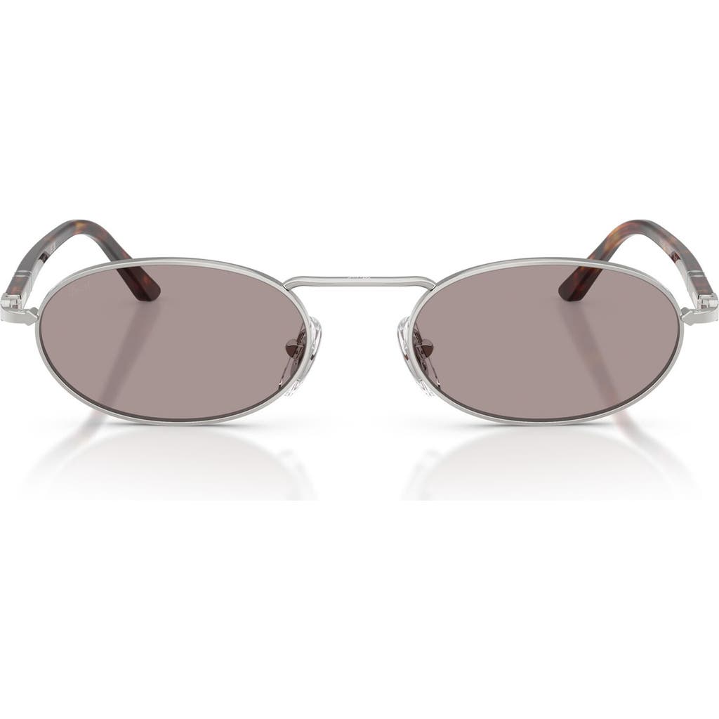 Persol 55mm Rectangular Sunglasses In Pink
