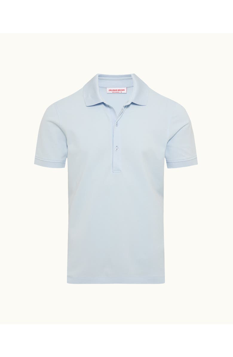 Orlebar Brown Bruno Pique Classic Fit Pique Polo, Alternate, color, Surfside Blue