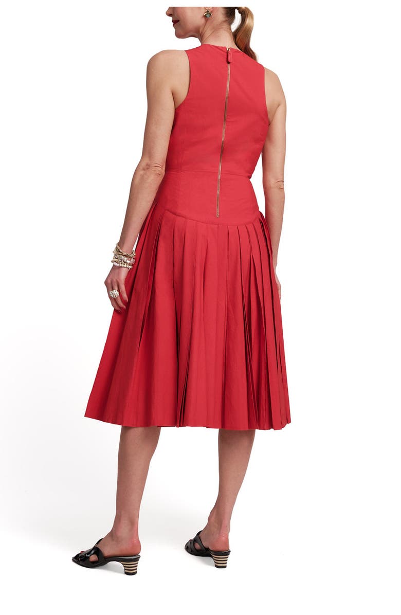 Frances Valentine Monique Dress Solid, Alternate, color, Red