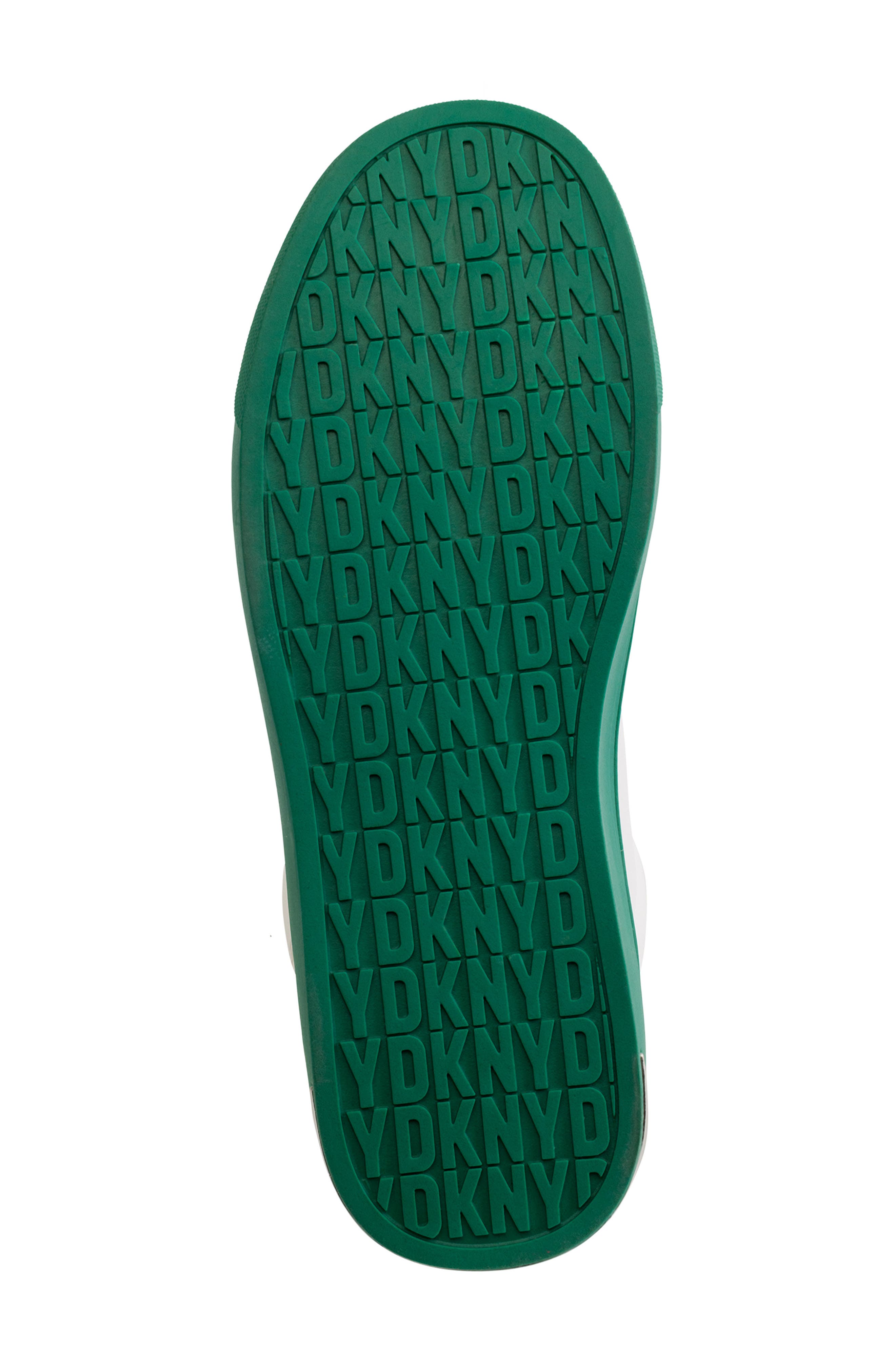 Logo Embossed Sneaker, Alternate, color, WHITE/ GREEN