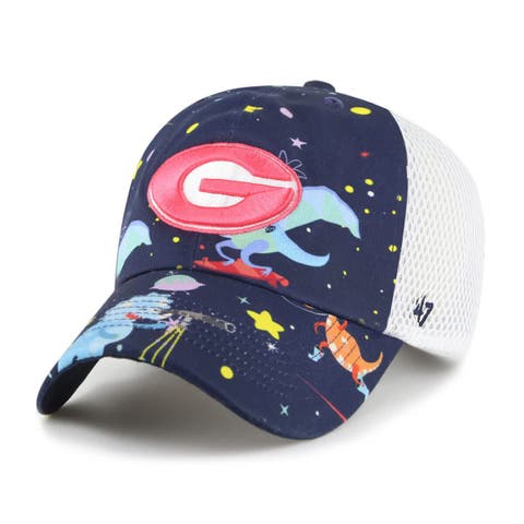 Youth '47  Navy Georgia Bulldogs Space Dino Clean Up Adjustable Hat
