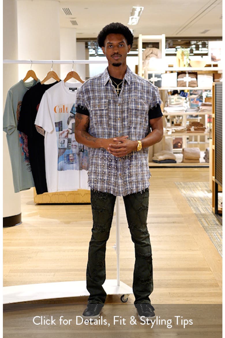 Plaid Short Sleeve Cotton Button-Up Shirt video