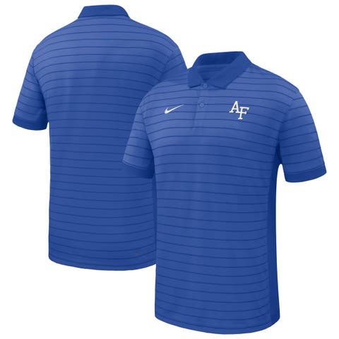 Men
s Nike Royal Air Force Falcons 2025 Early Season Coaches Sideline Victory Stripe Performance Polo