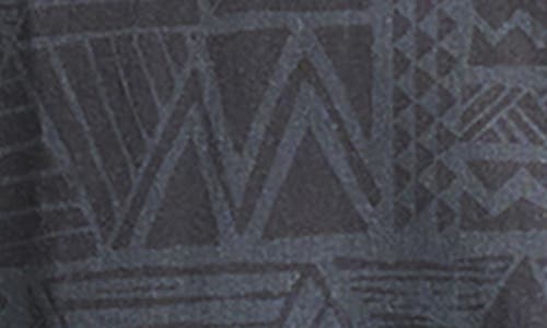 Quiksilver Geo Print Cotton Blend Button-up Shirt In Blue