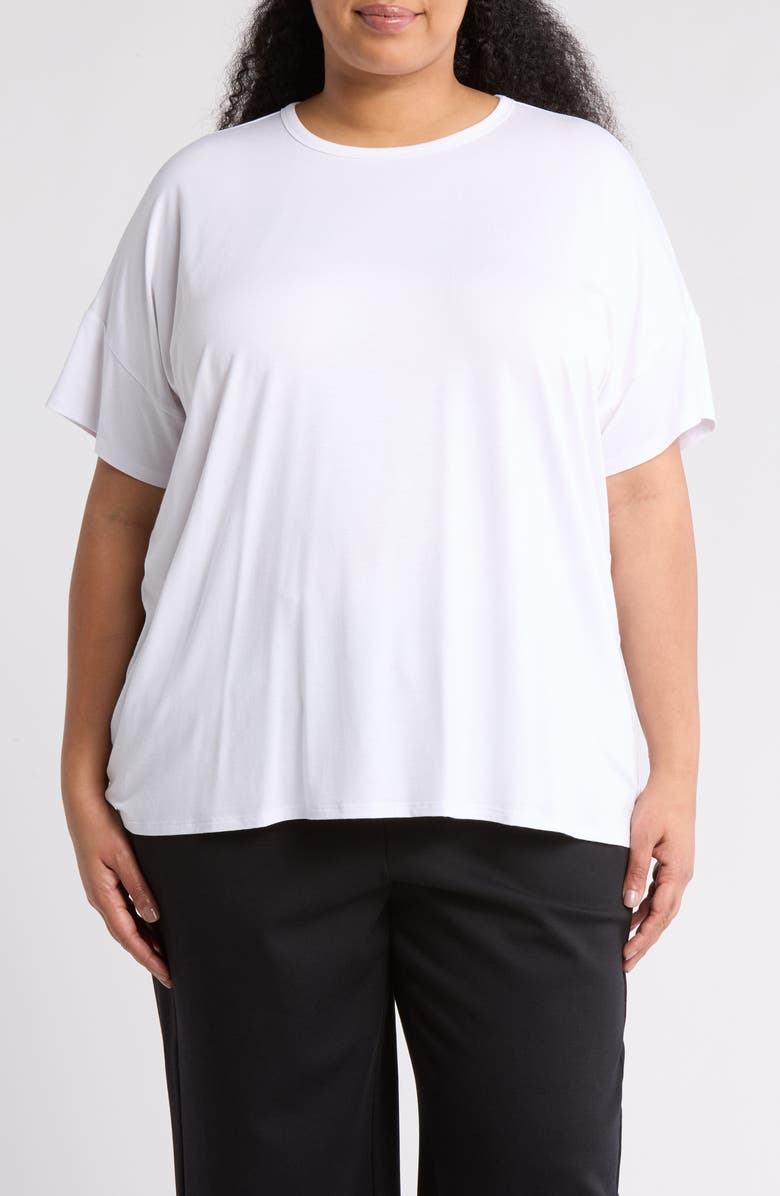 Eileen Fisher Crewneck Boxy T-Shirt, Main, color,